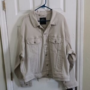 Hollister Men's Light Tan Denim Jacket